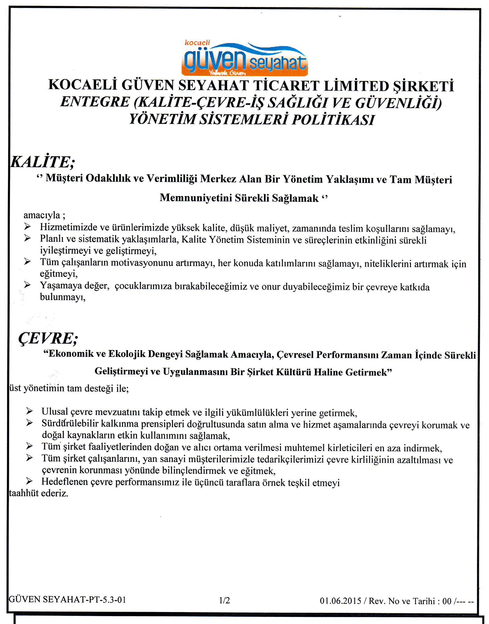 kalite-politikası
